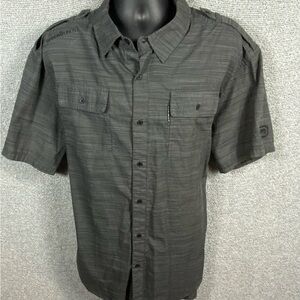 ecko ultd. button up shirt men’s 2XL‎ rhino on sleeve skater punk Y2K utility